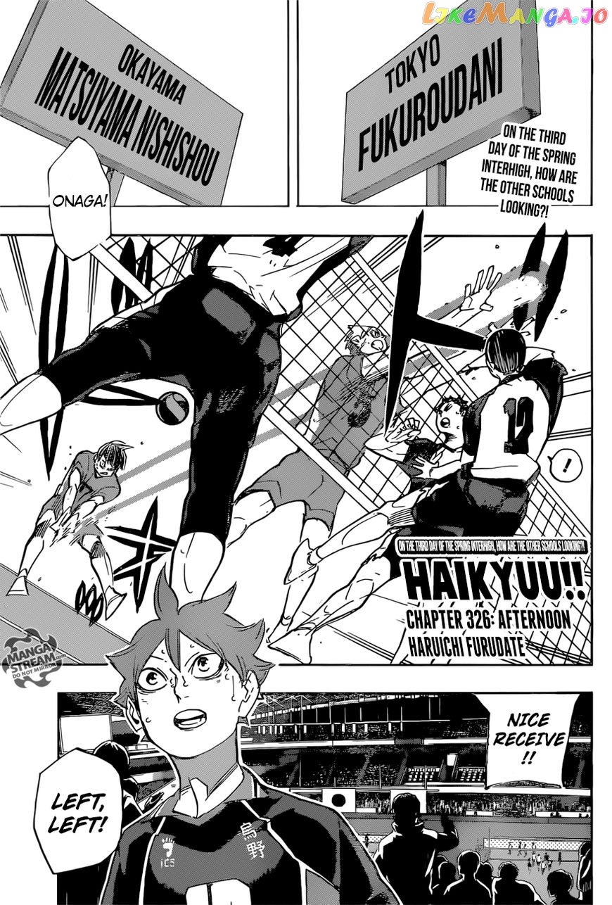 Haikyuu!!, Chapter 326 image 01